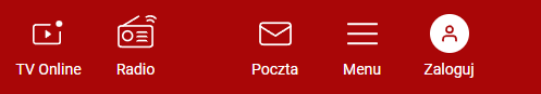 Jak zalogować się do Poczta WP — przycisk Poczta na stronie głównej WP.pl