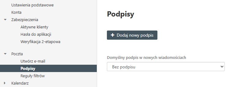 Ustawienia Poczty home.pl – konfiguracja podpisu wiadomości e-mail