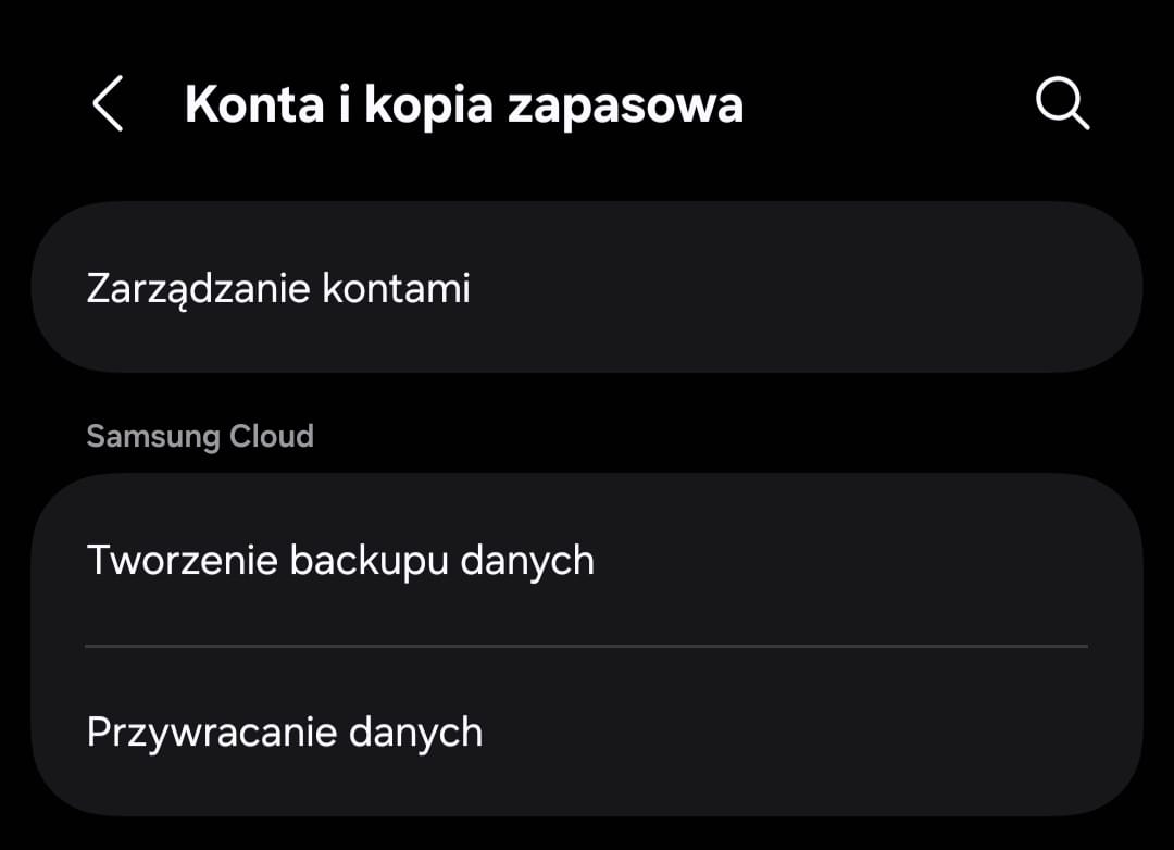 Zarządzanie kontami w Androidzie — lista kont i opcja Dodaj konto