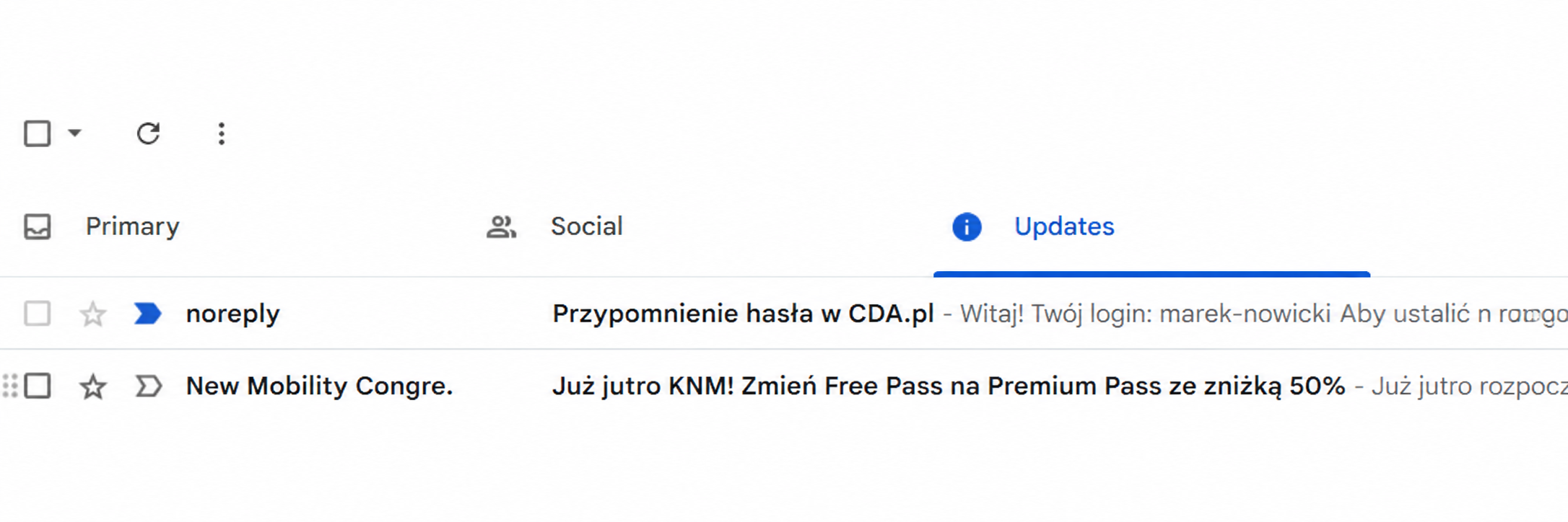 E-mail od CDA z linkiem do zmiany hasła Wiadomość e-mail od CDA z linkiem do zmiany hasła do konta