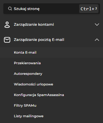 Konta e-mail w DirectAdmin SEOHOST – zarządzanie skrzynkami pocztowymi
